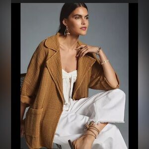 Pilcro Anthropologie Gauze Kimono Blazer one size